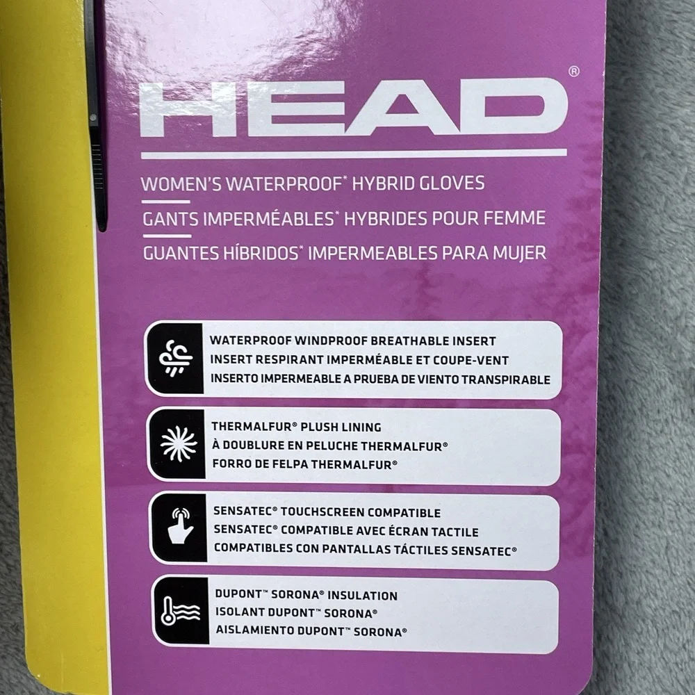 HEAD Women's S/P Waterproof Hybrid Gloves Black H1180